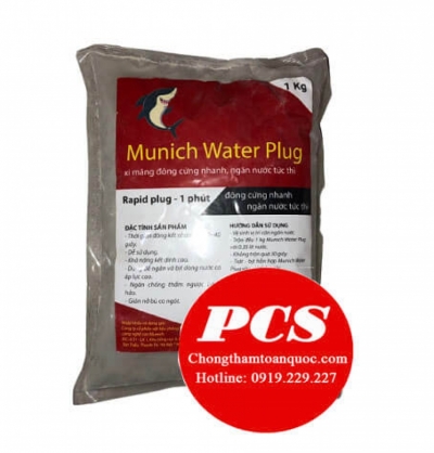 Munich Water Plug Xi măng đông cứng nhanh chặn rò rỉ nước 1 phút