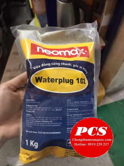 Neomax Waterplug 102 - Xi măng đông cứng nhanh chặn rò rỉ nước