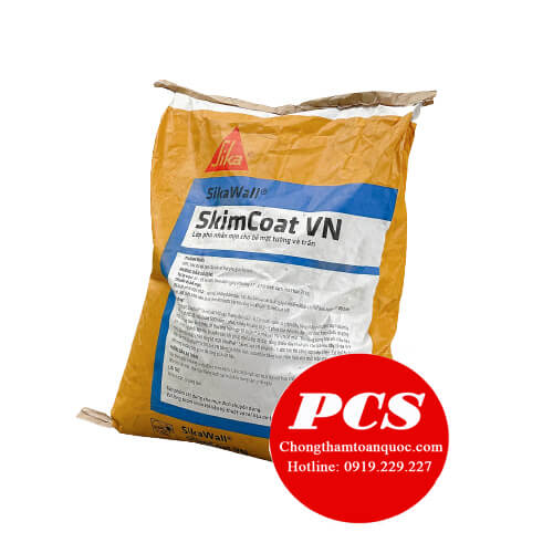 Chất phủ nhẵn mịn bề mặt tường và trần SikaWall SkimCoat VN