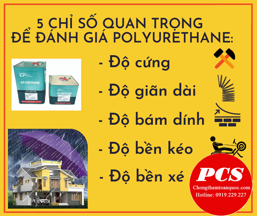 Đặc điểm của chất chống thấm PU