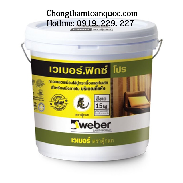 Keo dán gạch Weberfix Pro - Chuyên dùng cho ốp tường nội thất