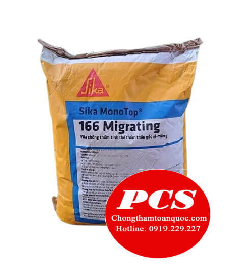 Sika MonoTop 166 Migrating Chống thấm tinh thể thẩm thấu, 1 thành phần