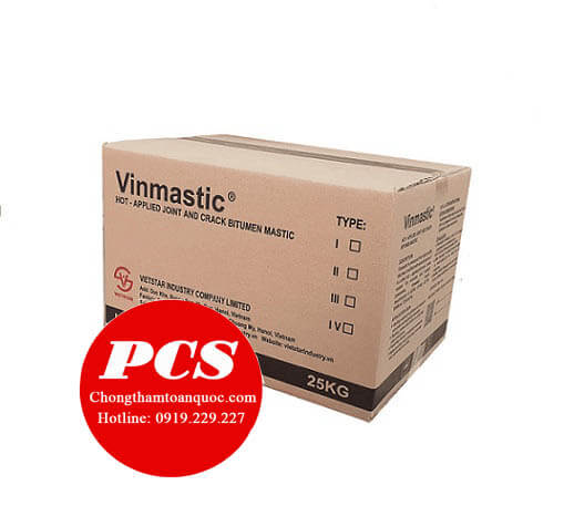 Vinmastic - Matit bitum chèn khe và vết nứt, thi công nóng