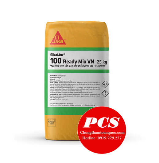 Vữa trộn sẵn SikaMur - 100 ready Mix VN Mác 100