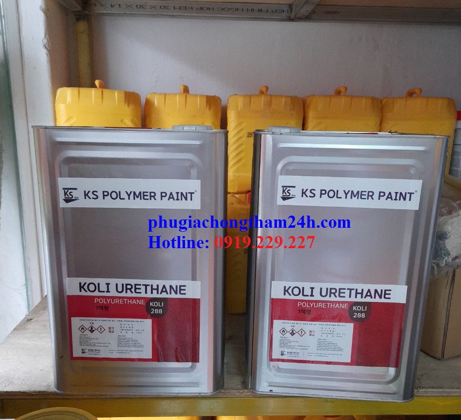 Koli 288 - KS POLYMER PAINT chất chống thấm lộ thiên 1 thành phần Koli 288 - KS POLYMER PAINT chất chống thấm lộ thiên 1 thành phần