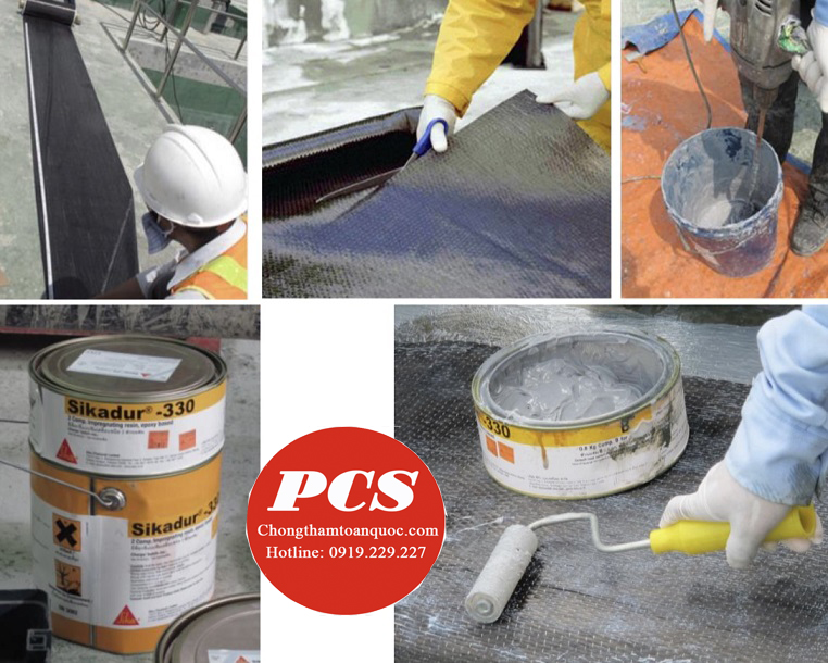 Các hạng mục ứng dụng của Sikadur 330