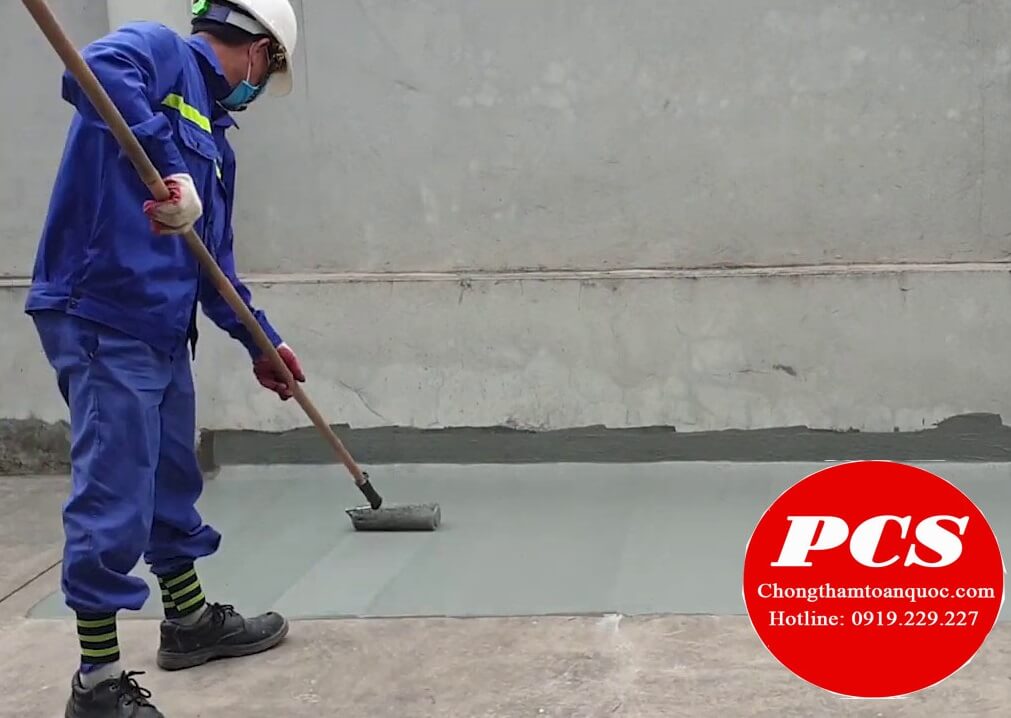 Cách thi công chống thấm 1 thành phần gốc  Acrylic