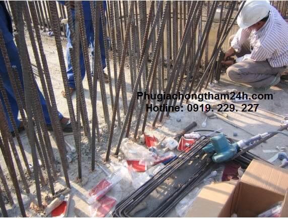 Cách thi công keo cấy thép Sanko ER 40W