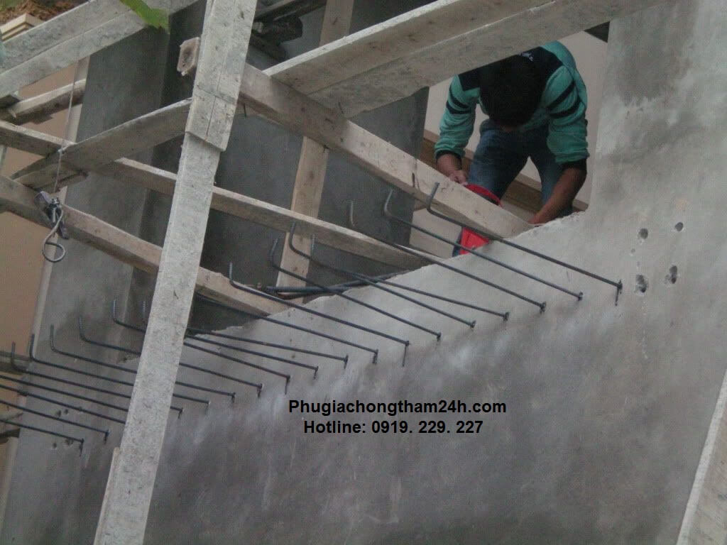 Cách thi công keo cấy thép Stronghold SH EP5
