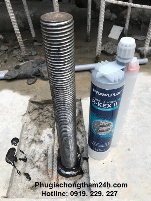 Các ứng dụng của keo cấy thép Rawlplug R-KEX II