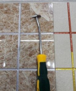 Dụng cụ cạy mạch gạch cũ nhà vệ sinh, nền gạch men