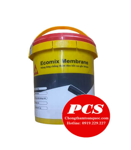 Ecomix Membrane - Màng chống thấm bitum polyme cải tiến gốc nước Ecomix Membrane - Màng chống thấm bitum polyme cải tiến gốc nước