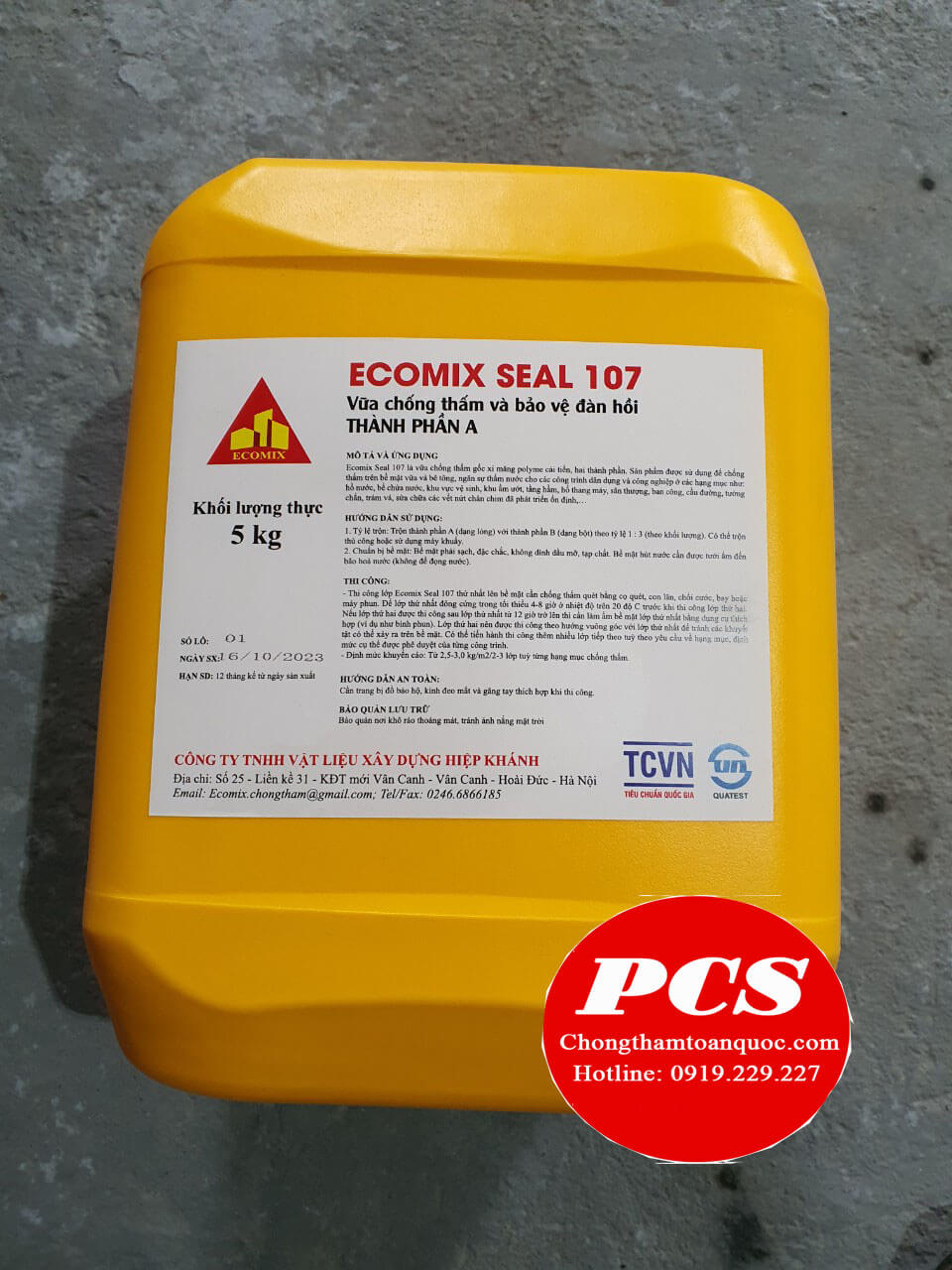 Ecomix Seal 107 thành phần A