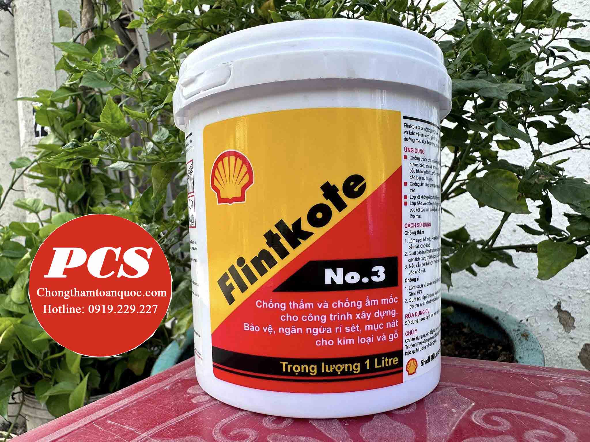 Shell Flintkote No3 chất chống thấm nhũ tương cho bê tông
