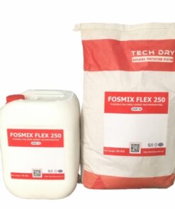 Màng chống thấm Fosmix Flex 250 hai thành phần gốc xi măng- Polymer