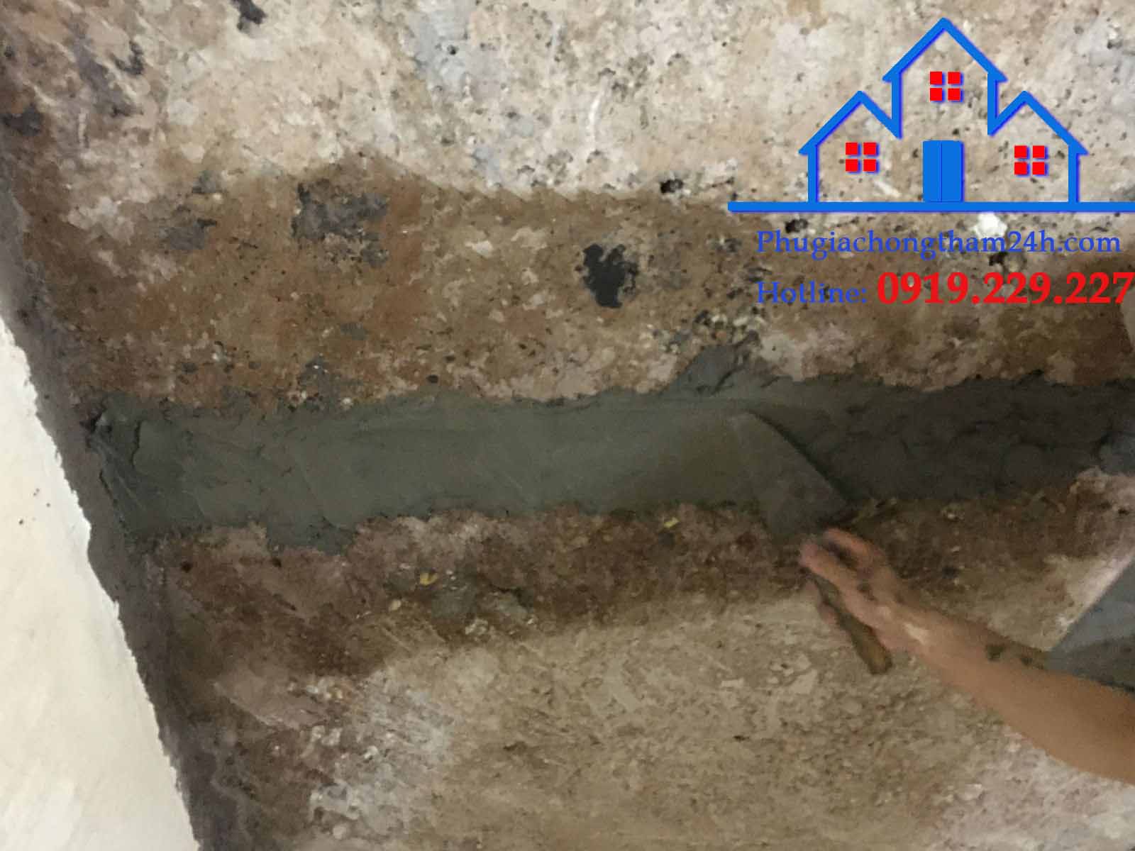 Hình ảnh: Trám khe và chống thấm khe ghép tấm panel