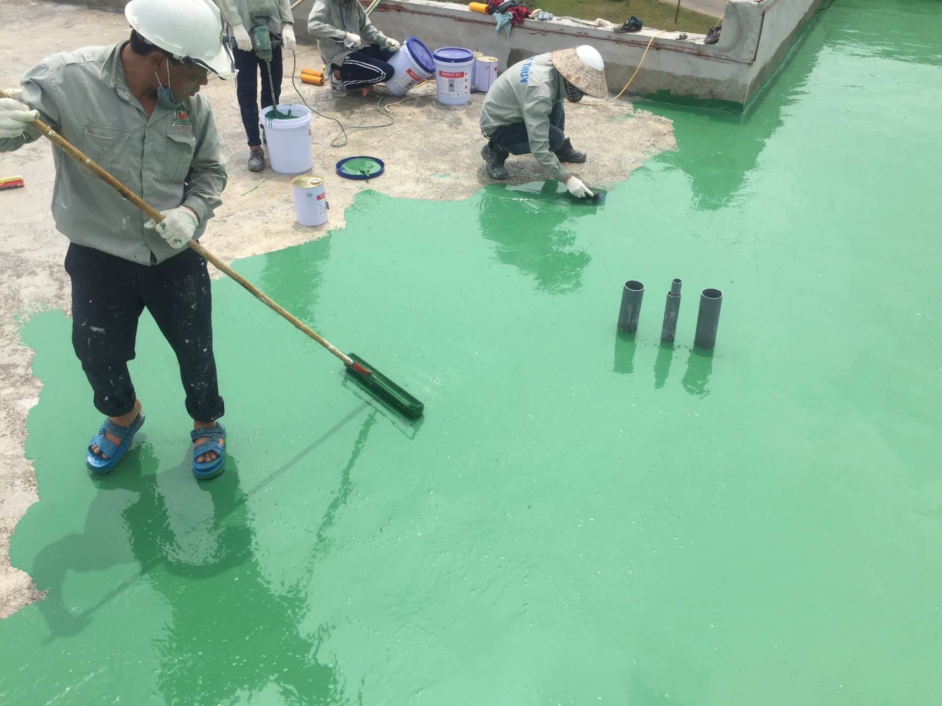 Hướng dẫn thi công chống thấm bằng Neomax 201 Hướng dẫn thi công chống thấm bằng Neomax 201