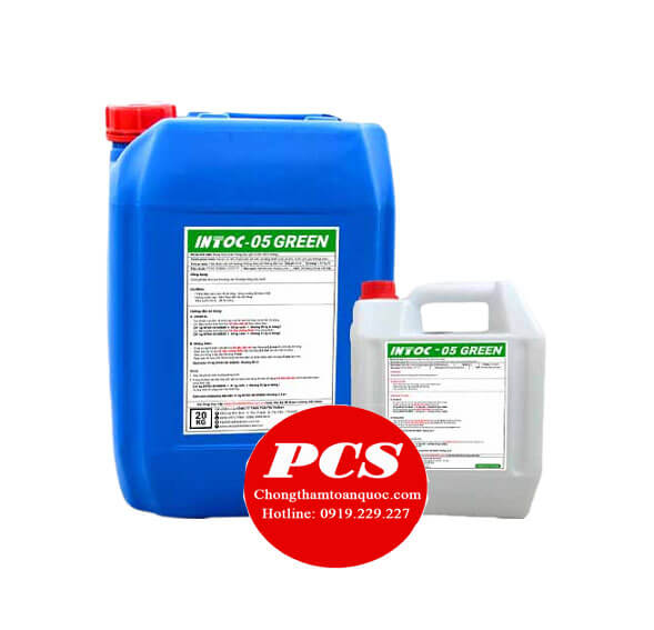 Intoc 05 Green Chất chống thấm thẩm thấu màu trắng đục Intoc 05 Green Chất chống thấm thẩm thấu màu trắng đục