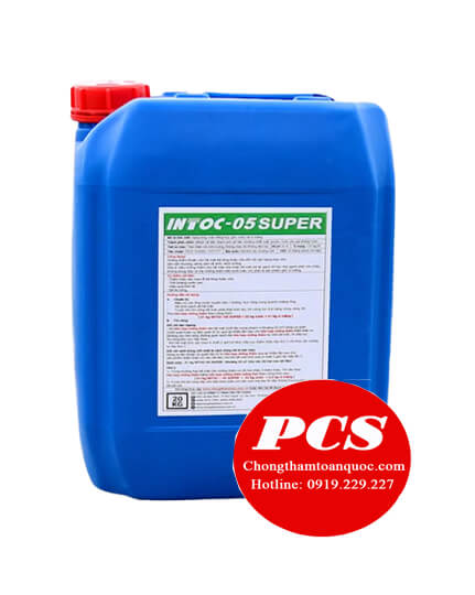 Intoc 05 Super Chất chống thấm dạng lỏng gốc nước hệ xi măng