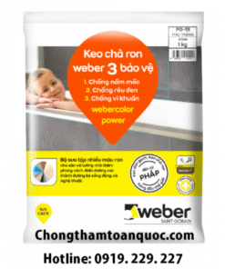 Keo chà ron Webercolor Power - Chống nấm mốc, rêu đen và vi khuẩn