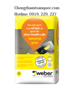 Keo dán gạch Webertai Gres dành cho hồ bơi và gạch đá kich thước lớn
