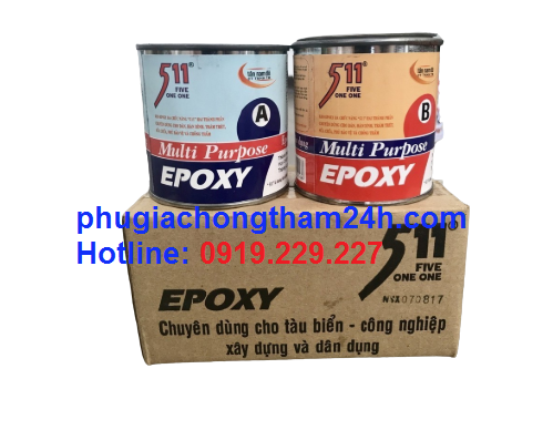 Keo AB epoxy 511 - dùng cho tàu biển công nghiệp xây dựng và dân dụng