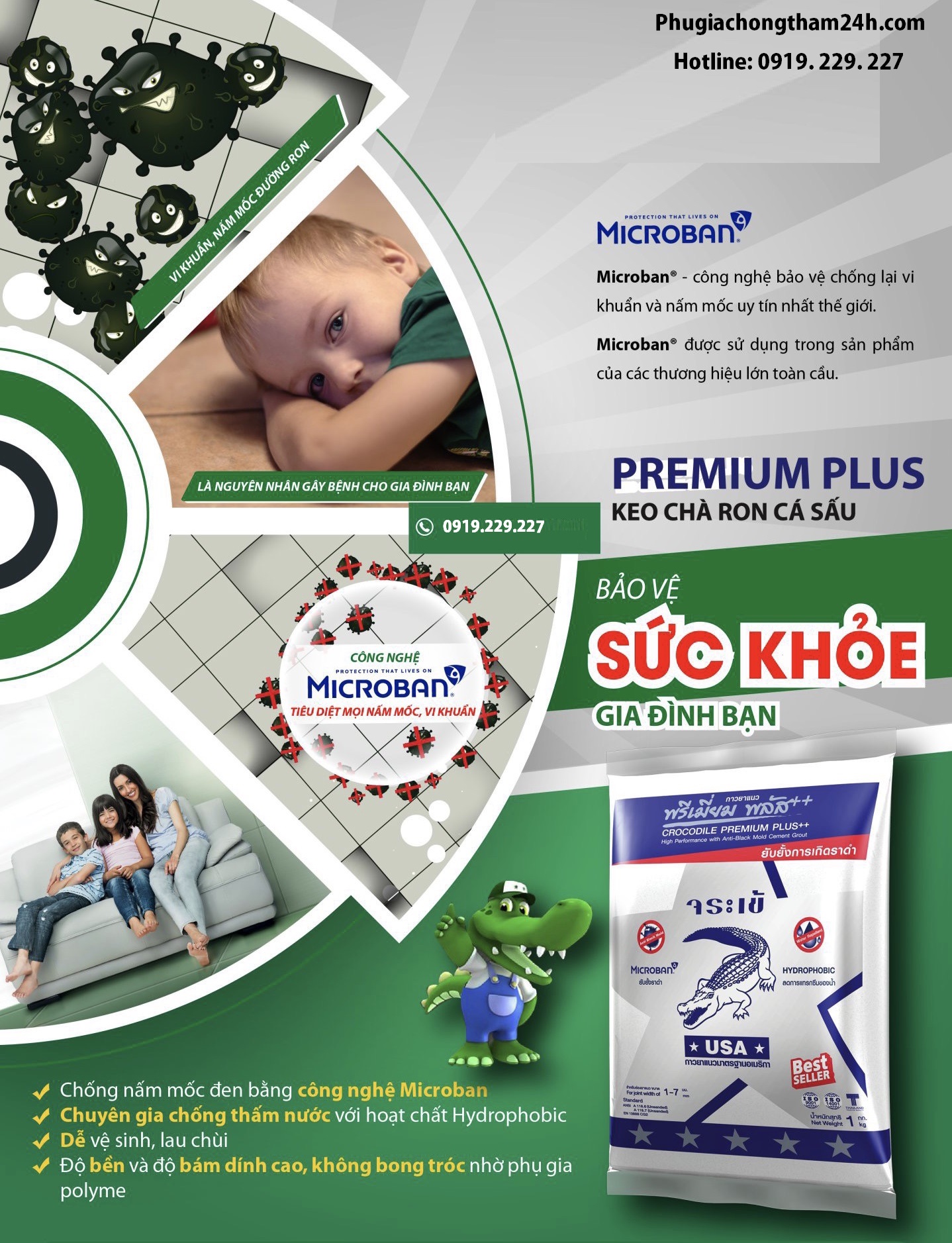 Keo chà ron Crocodile Silver Premium Plus Keo chà ron Crocodile Silver Premium Plus