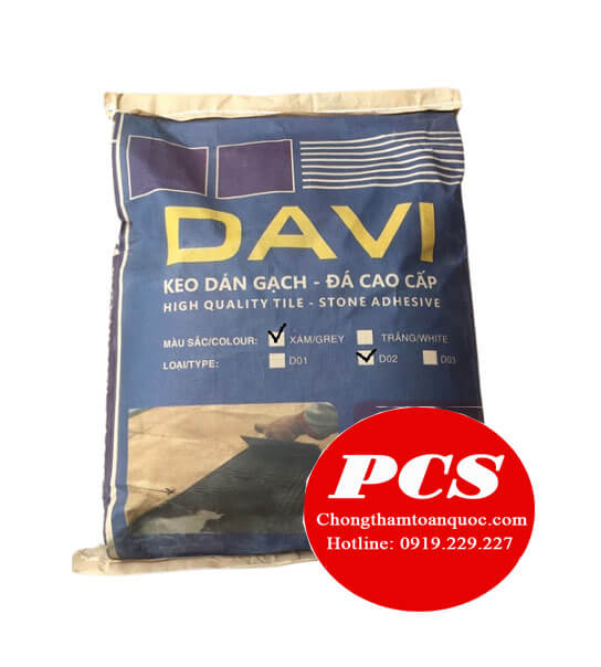 Keo dán gạch - đá DAVI độ bám dính , độ bền cao