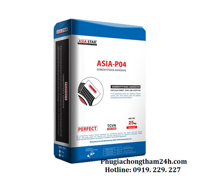 Keo dán gạch đá ngoài trời Asia - P04