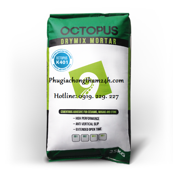 Keo dán gạch đá Octopus K401 chính hãng tại Hà Nội