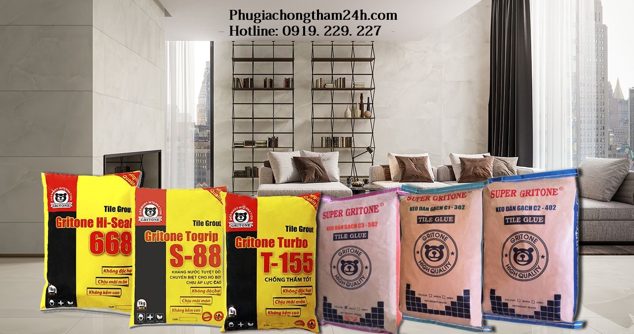 Keo dán gạch đá thương hiệu Gritone Keo dán gạch đá thương hiệu Gritone