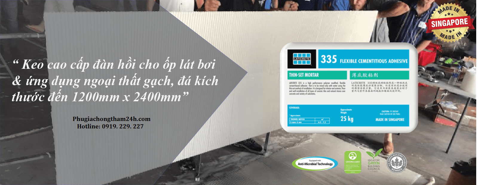 Keo dán gạch Laticrete 335