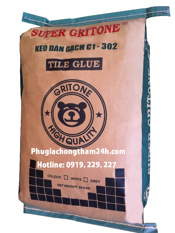 Keo dán gạch Super Gritone C1-302 giá rẻ tại Hà Nội Keo dán gạch Super Gritone C1-302 giá rẻ tại Hà Nội
