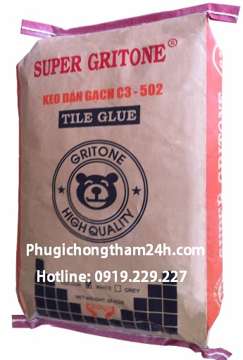 Keo dán gạch Super Gritone C3 - 502 chính hãng Keo dán gạch Super Gritone C3 - 502 chính hãng