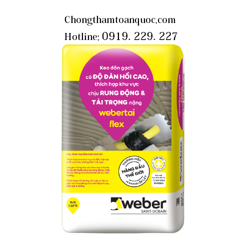 Keo dán gạch Webertai Flex - Độ đàn hồi cao