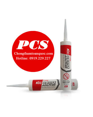 Keo silicone chống cháy QS119R KCC Hàn Quốc
