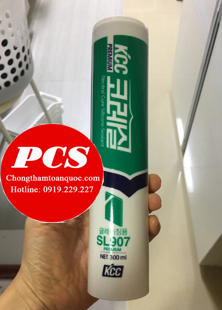 Keo silicone màu trăng trong