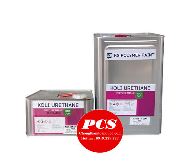 Koli 300 Topcoat - Sơn phủ bảo vệ 2 thành phần gốc Arylic Polymer