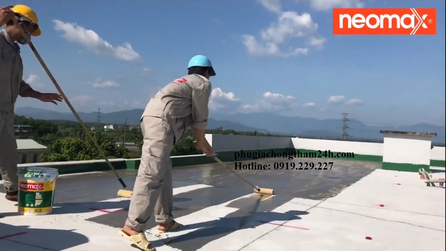 lăn lót chống thấm neomax primer p11 neomax 201 Hướng dẫn thi công chống thấm bằng Neomax 201