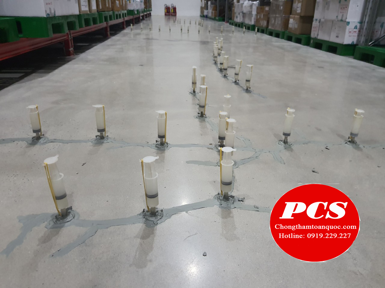 Maxseal 1400 xử lý vết nứt nền bê tông