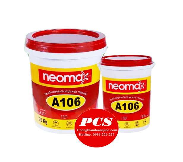 Neomax A106 Chống thấm đàn hồi, gốc nhựa acrylic, 1 thành phần