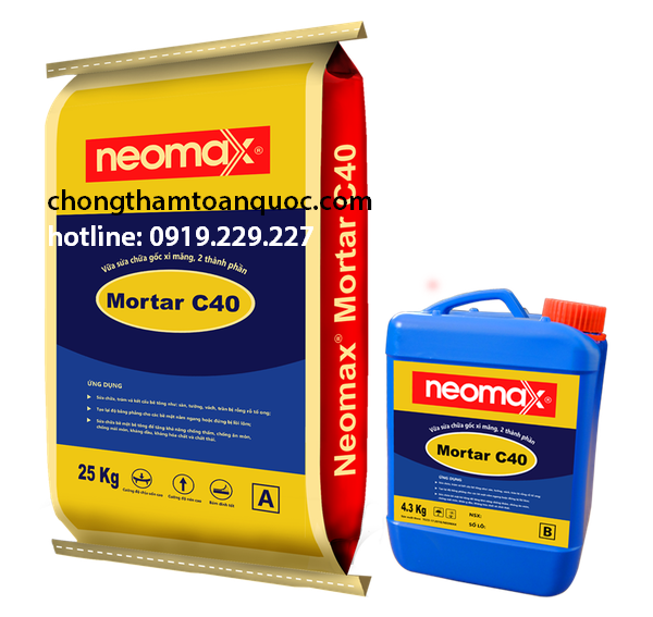 Neomax Mortar C40 - Vữa sửa chữa bê tông