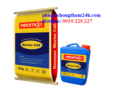 Vữa sửa chữa bê tông 2 thành phần Neomax® Mortar C40 Vữa sửa chữa bê tông 2 thành phần Neomax® Mortar C40