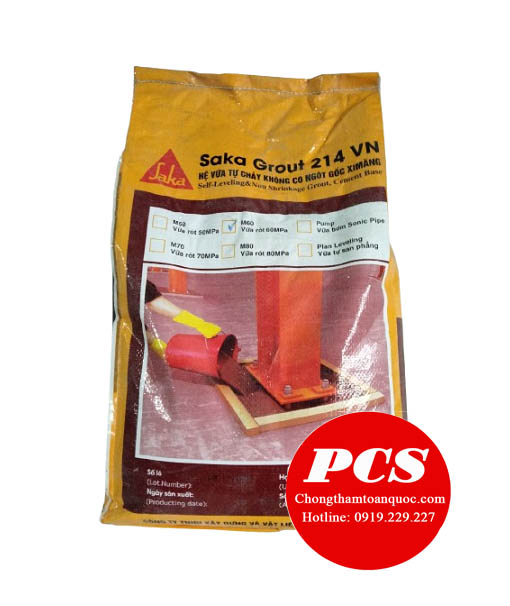 Saka Grout 214-11 Vữa rót không co ngót gốc xi măng Saka Grout 214-11 Vữa rót không co ngót gốc xi măng