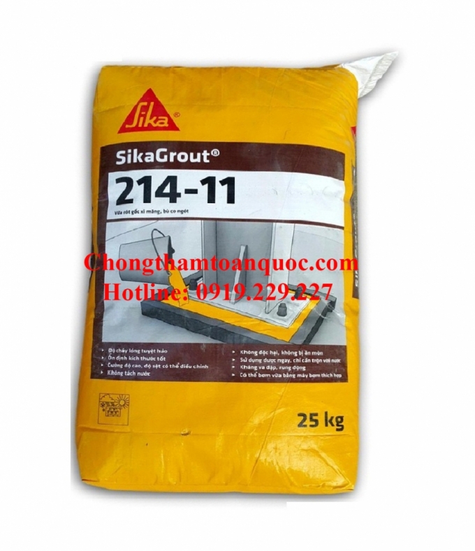 Sika Grout 214 - 11 - Vữa không co ngót gốc xi măng