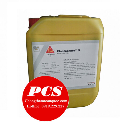 Sika Plastocrete N - Phụ gia chống thấm bê tông giá tốt Sika Plastocrete N - Phụ gia chống thấm bê tông giá tốt