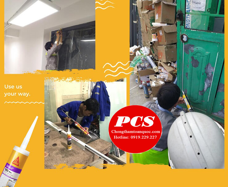 Sikasil 109 Plus dùng để trám khe kính