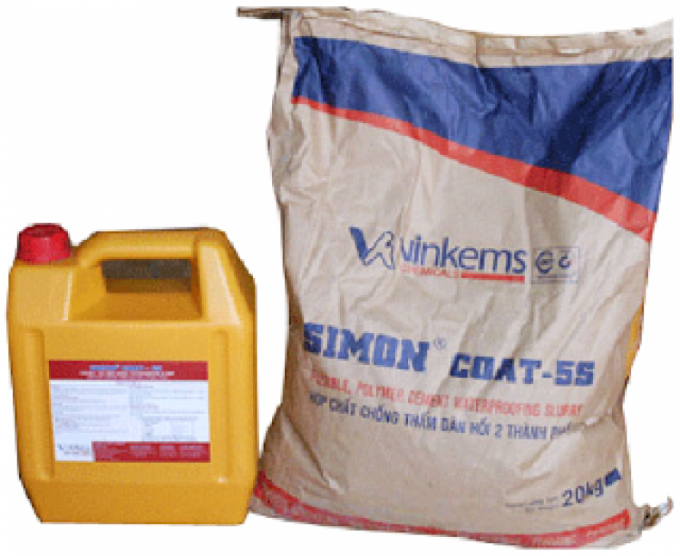 Simon Coat 5S - Chống thấm hai thành phần gốc xi măng (bộ 25Kg)