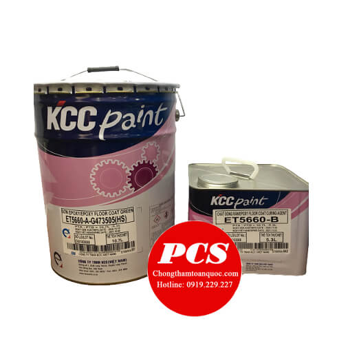 Sơn phủ Epoxy hệ lăn 3 lớp KCC ET5660 chính hãng