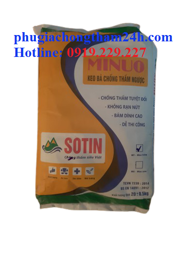 Sotin Minuo - Keo bả chống thấm ngược Sotin Minuo - Keo bả chống thấm ngược